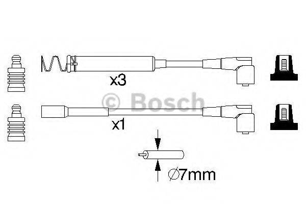 BOSCH 0986357063 Комплект проводов зажигания