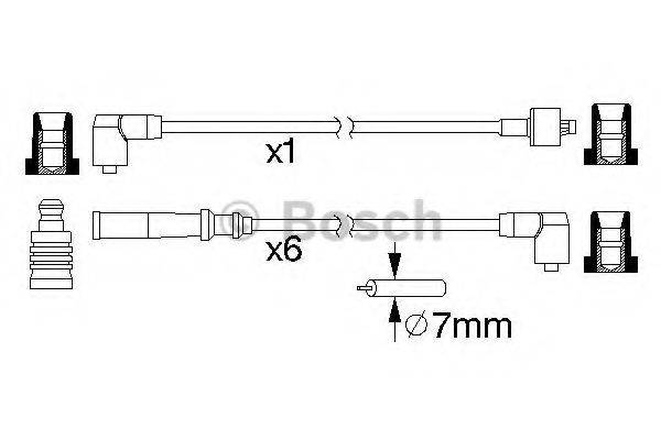 BOSCH 0986357064 Комплект проводов зажигания