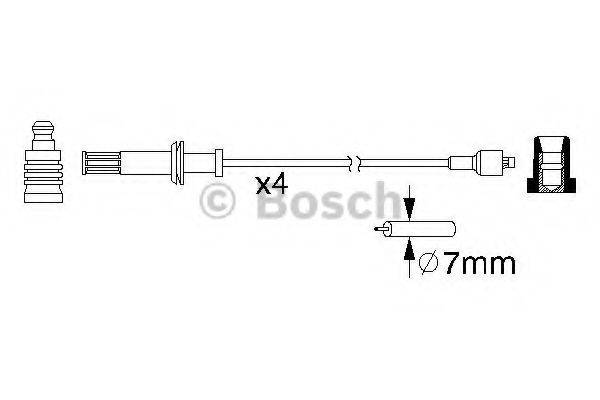 BOSCH 0986357078 Комплект проводов зажигания