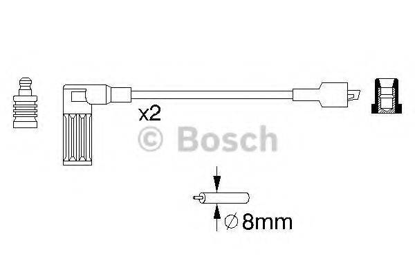 BOSCH 0986357081 Комплект проводов зажигания