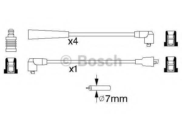 BOSCH 0986357136 Комплект проводов зажигания