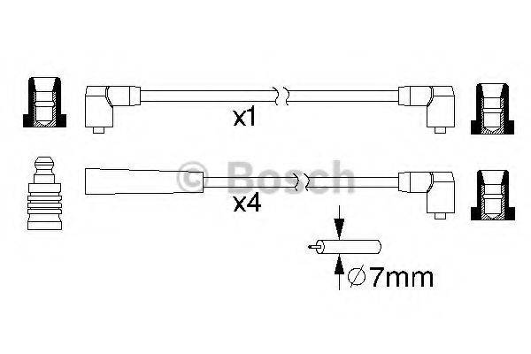 BOSCH 0986357216 Комплект проводов зажигания