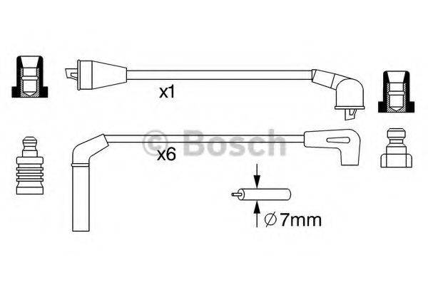 BOSCH 0986357248 Комплект проводов зажигания