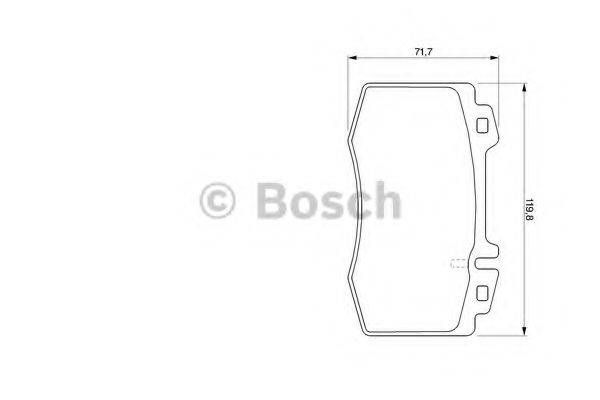 BOSCH 0986494012 Комплект тормозных колодок, дисковый тормоз