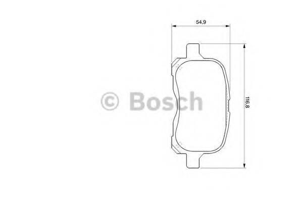 BOSCH 0986424692 Комплект тормозных колодок, дисковый тормоз