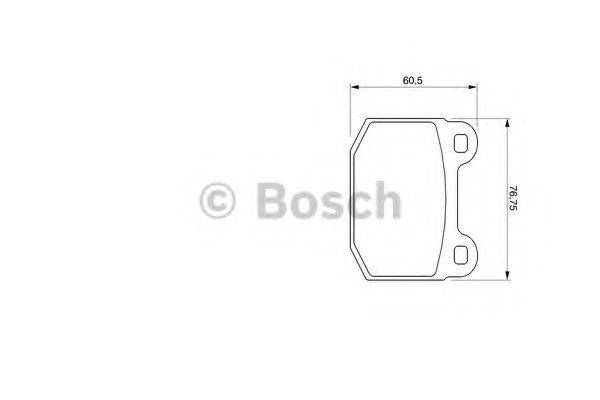 BOSCH 0986424742 Комплект тормозных колодок, дисковый тормоз