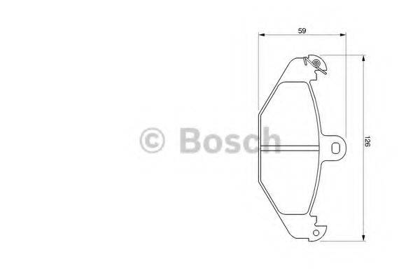 BOSCH 0986424763 Комплект тормозных колодок, дисковый тормоз