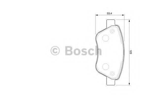 BOSCH 0986424784 Комплект тормозных колодок, дисковый тормоз