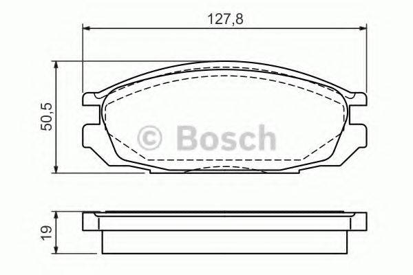 BOSCH 0986461133 Комплект тормозных колодок, дисковый тормоз