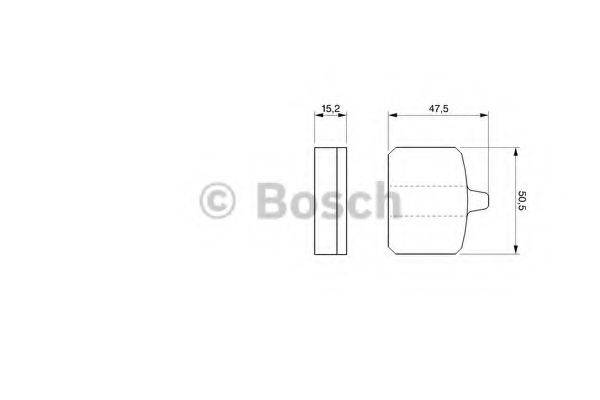 BOSCH 0986465760 Комплект тормозных колодок, дисковый тормоз