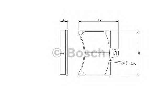 BOSCH 0986465941 Комплект тормозных колодок, дисковый тормоз