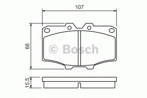 BOSCH 0986468520 Комплект тормозных колодок, дисковый тормоз