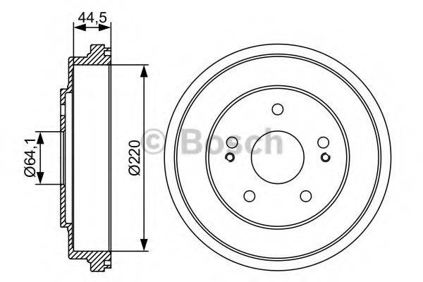 BOSCH 0986477147 Тормозной барабан