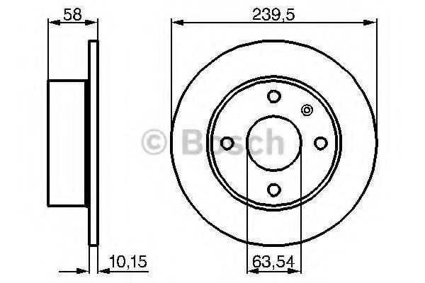 BOSCH 0986478072 Тормозной диск