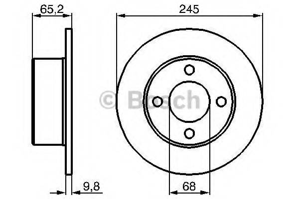 BOSCH 0986478073 Тормозной диск