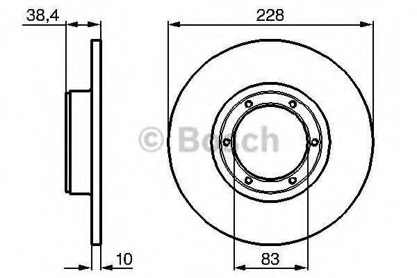 BOSCH 0986478103 Тормозной диск