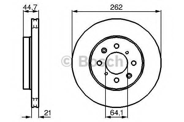 BOSCH 0986479B23 Тормозной диск