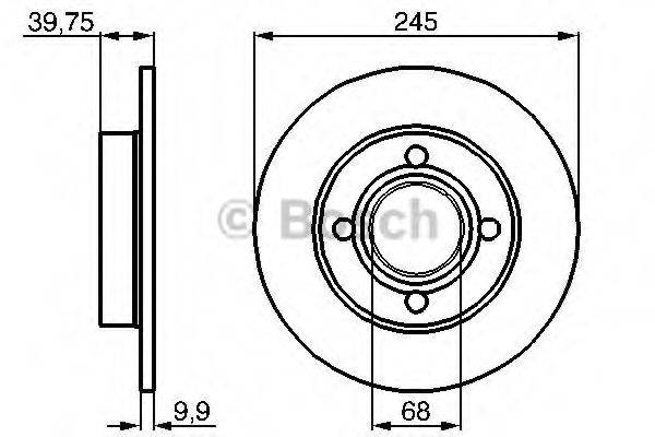 BOSCH 0986478216 Тормозной диск