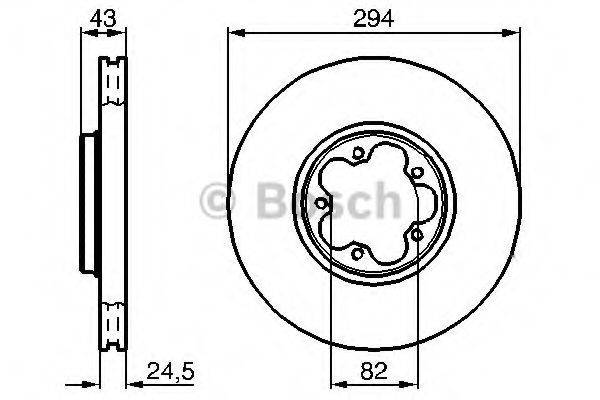 BOSCH 0986479B29 Тормозной диск