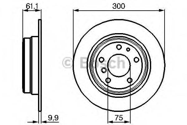 BOSCH 0986478321 Тормозной диск