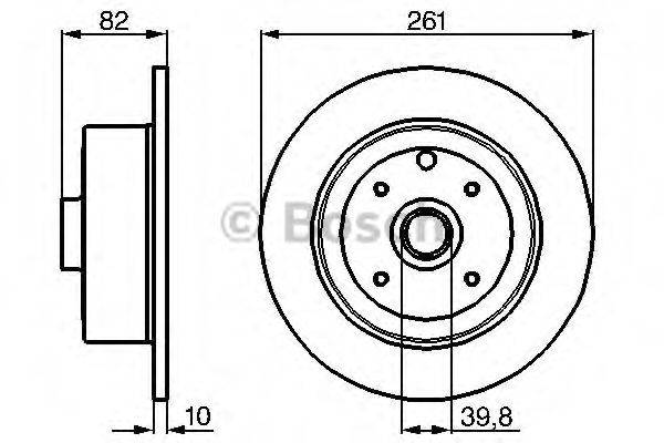 BOSCH 0986478328 Тормозной диск