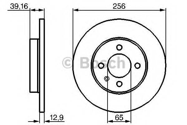 BOSCH 0986479B30 Тормозной диск