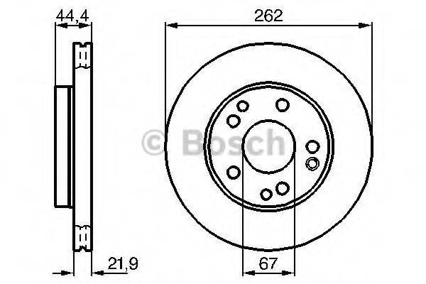 BOSCH 0986478330 Тормозной диск