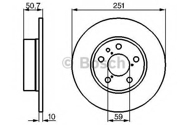 BOSCH 0986479B31 Тормозной диск