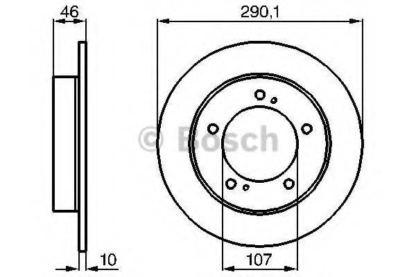 BOSCH 0986478377 Тормозной диск