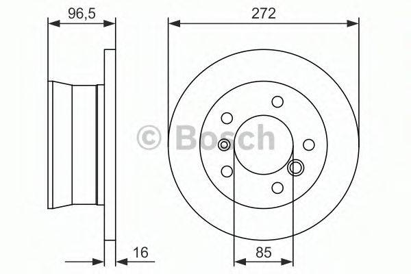 BOSCH 0986479B33 Тормозной диск