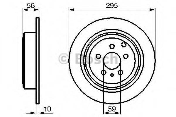 BOSCH 0986478435 Тормозной диск