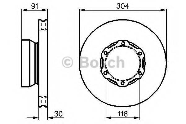 BOSCH 0986478456 Тормозной диск