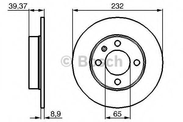 BOSCH 0986479C67 Тормозной диск