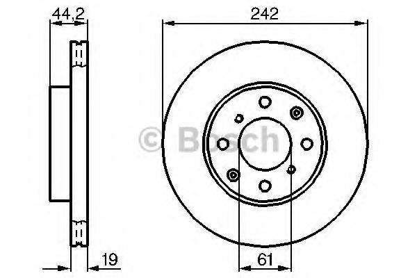 BOSCH 0986478503 Тормозной диск