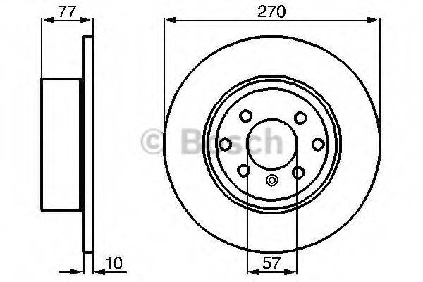 BOSCH 0986478504 Тормозной диск