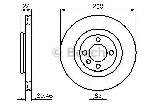 BOSCH 0986478508 Тормозной диск