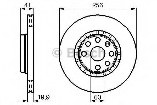 BOSCH 0986478535 Тормозной диск