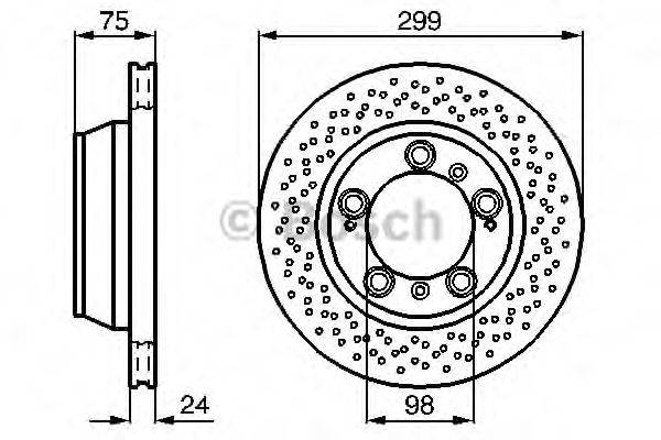 BOSCH 0986478592 Тормозной диск