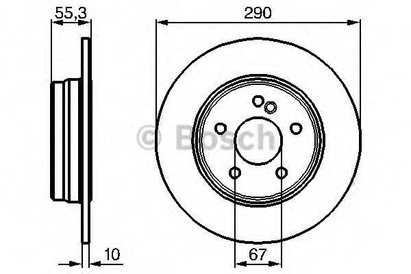 BOSCH 0986479B41 Тормозной диск