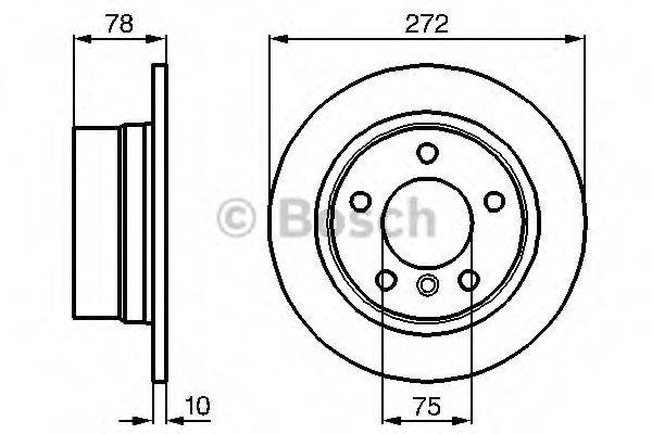 BOSCH 0986478641 Тормозной диск