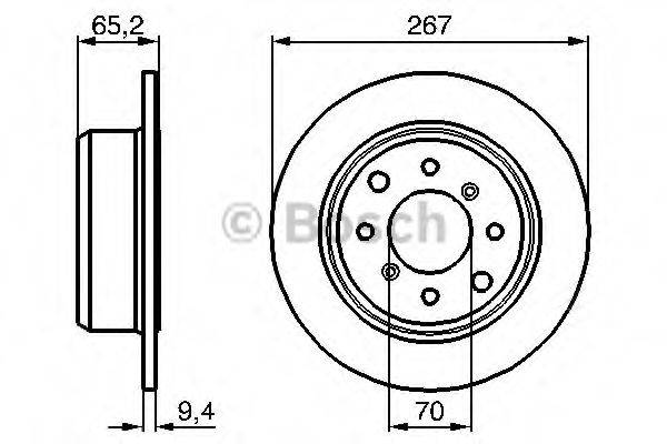 BOSCH 0986478646 Тормозной диск