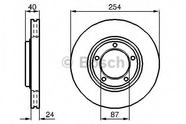 BOSCH 0986478663 Тормозной диск