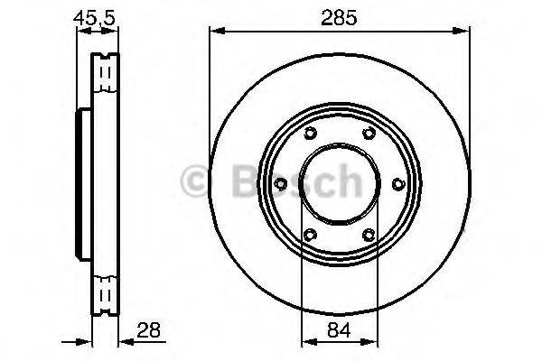 BOSCH 0986478693 Тормозной диск