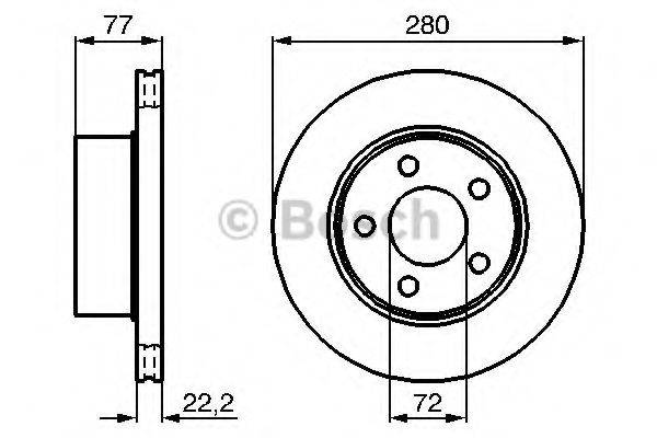 BOSCH 0986478694 Тормозной диск