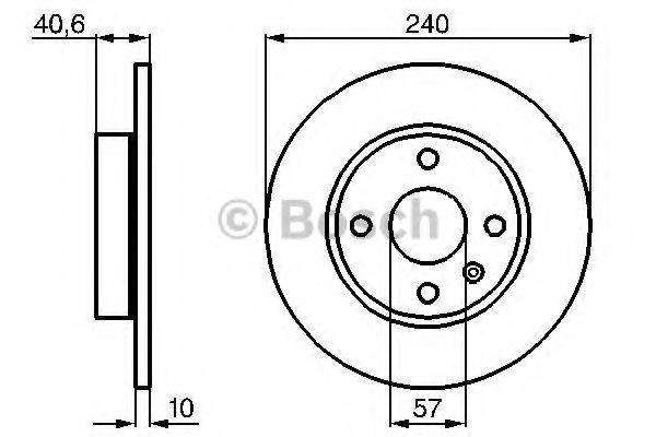 BOSCH 0986478731 Тормозной диск