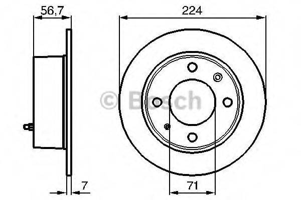 BOSCH 0986478749 Тормозной диск