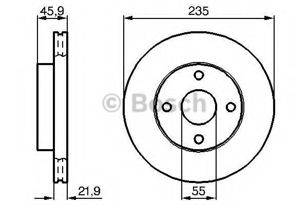 BOSCH 0986478787 Тормозной диск