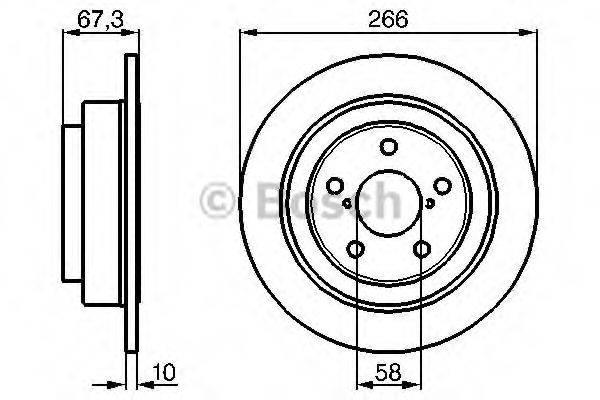 BOSCH 0986478799 Тормозной диск