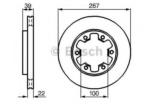 BOSCH 0986478806 Тормозной диск