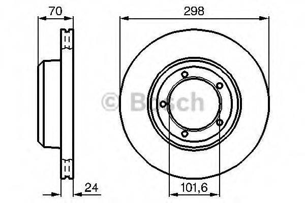 BOSCH 0986478824 Тормозной диск